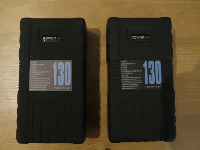 V lock batteri, Vmount batteri, v-lock, v-mount 130 Wah / 190 Wah til leie i Oslo (generelt)