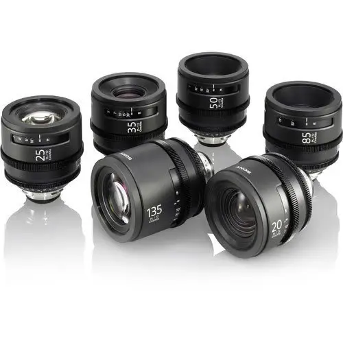 Sony PK6 CineAlta PL mount cine lenses x6 til leie i Oslo (generelt)