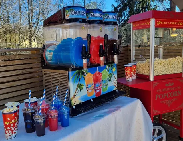 Festpakke til leie, slush + popcorn (perfekt til bursdag og arrangement)