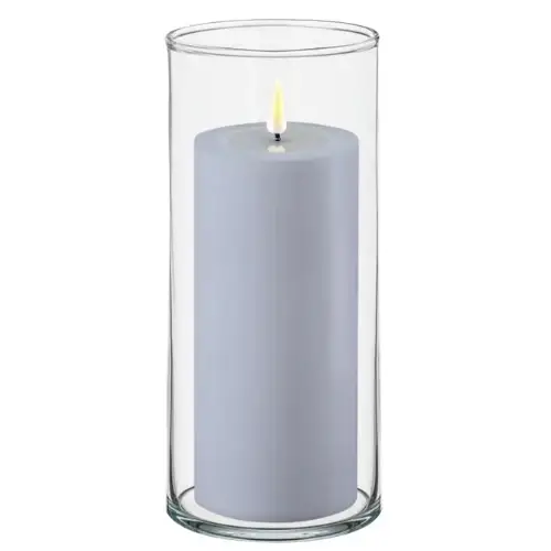 Pakkedeal: 3 LED Kubbelys og 3 sett cylindervaser