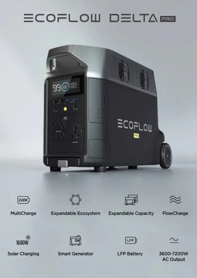 Ecoflow Delta Pro 3600 Watt, max, river, smart, aggregat power bank