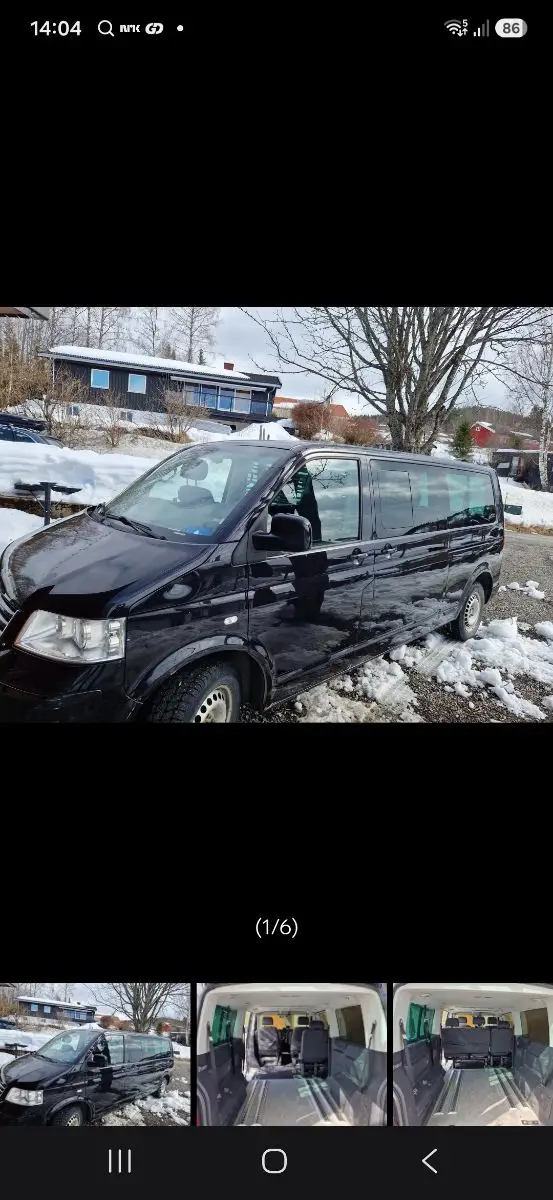Varebil Caravelle 5 seter