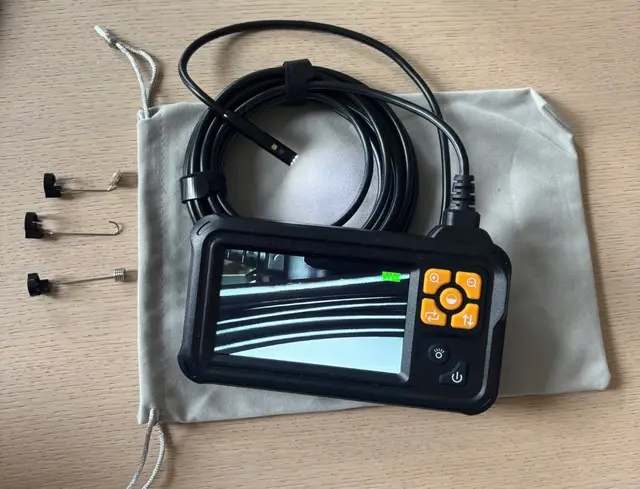 HD Inspeksjonskamera med stor 4,3” skjerm – 5m kabel til leie i Gamle Oslo