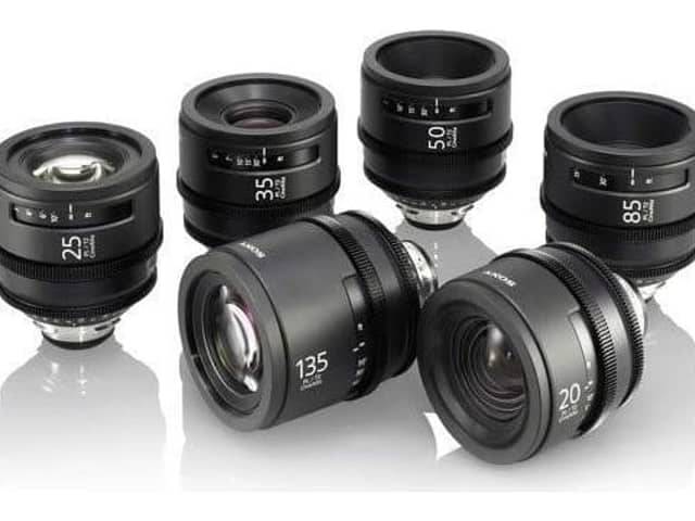 Sony PK6 CineAlta PL mount cine lenses x6