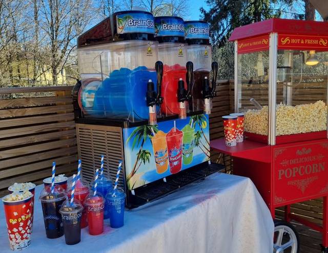 Festpakke til leie, slush + popcorn (perfekt til bursdag og arrangement)