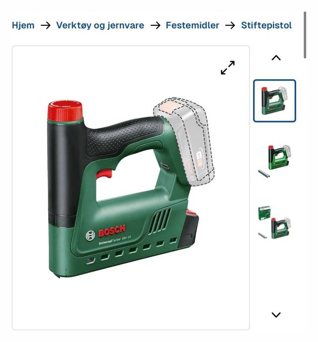 Bosch stiftepistol/spikerpistol leies ut