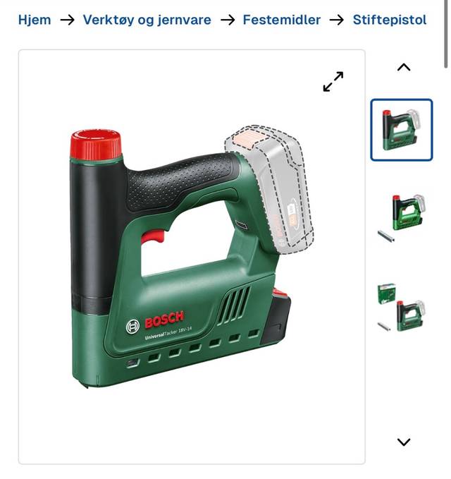 Bosch stiftepistol/spikerpistol leies ut til leie i Oslo (generelt)