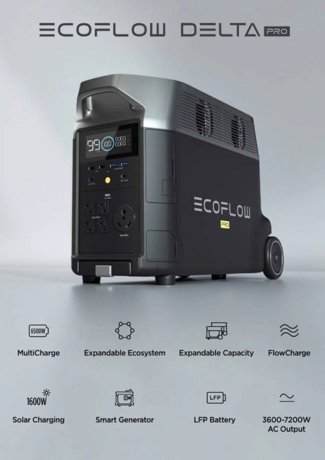 Ecoflow Delta Pro 3600 Watt, max, river, smart, aggregat power bank